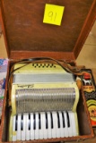 VINTAGE SILVERTONE ACCORDION IN CASE - PICK UP ONLY