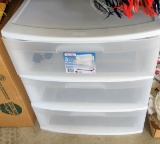 3 DRAWER PLASTIC STORAGE BIN- PICK UP ONLY