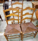 3 LADDERBACK CHAIRS (A bit shorter than set of 6 - missing 1 seat) - PICK UP ONLY