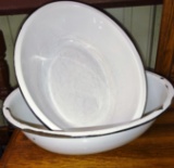 2 ENAMELWARE PANS - PICK UP ONLY