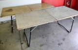 2 METAL COLLAPSIBLE TABLES - PICK UP ONLY