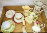 VINTAGE TEACUPS & SAUCERS + PITCHERS - PICK UP ONLY