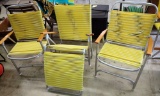 VINTAGE LAWN CHAIRS & CHAISE LOUNGER by TELESCOPE - PICK UP ONLY
