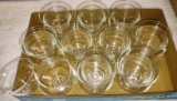 SET OF GLASS 2 PC. SHRIMP COCKTAIL SERVING PCS. - PICK UP ONLY