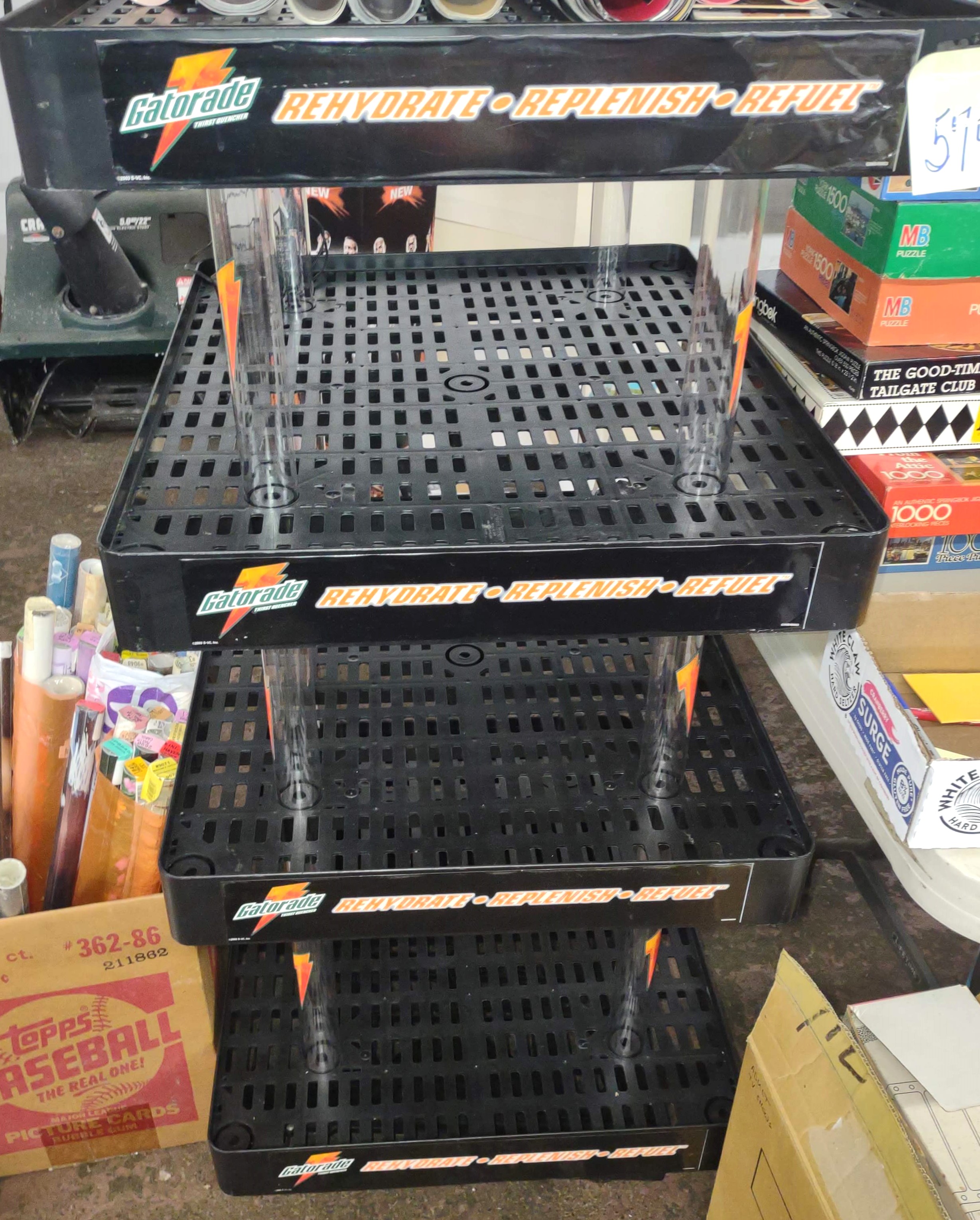 VINTAGE PLASTIC GATORADE DISPLAY SHELVING - PICK | Proxibid