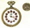ANTIQUE ROSKOPF GLOBO DEPOSE OPEN FACE POCKET WATCH with LAST SUPPER ON BACK