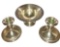 VINTAGE STERLING CANDLE HOLDERS & COMPOTE