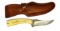 SCHRADE 2011 LIMITED SCRIMSHAW WILDLIFE SERIES KNIFE IN SHEATH #1520TYD