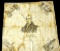 1800's CRANSTON PRINT WORKS SAMUEL SLATER (FATHER OF AMERICAN MANUFACTURING) HANDKERCHIEF with STAIN