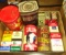 VINTAGE ADVERTISING TINS, ETC.