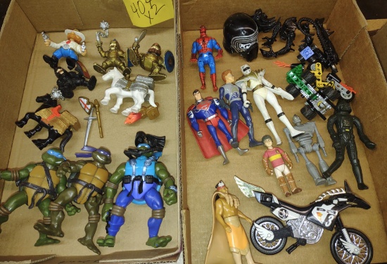 VINTAGE TOYS with ACTION FIGURES, ETC.