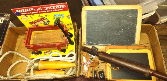 MISCELLANEOUS TOYS with NEW MINIATURE RADIO FLYER WAGON - PICK UP ONLY