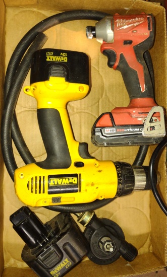 CORDLESS DRILLS with WORKING MILWAUKEE (Needs Charger) -  PICK UP ONLY