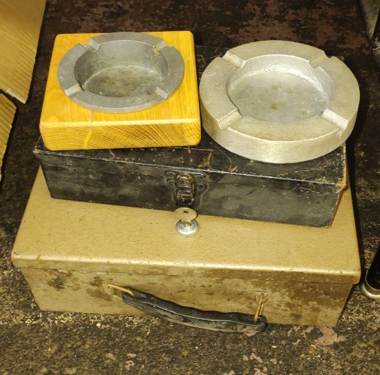 METAL BOXES & ASHTRAYS - PICK UP ONLY