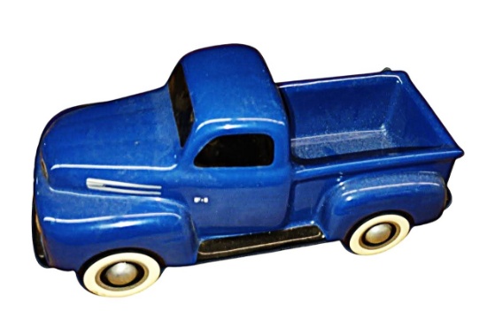 CERAMIC 1940 FORD TRUCK DECORATIVE PLANTER - PICK UP ONLY