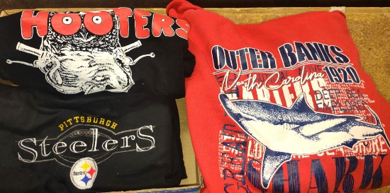 STEELERS & HOOTERS T-SHIRTS + OUTER BANKS HOODIE