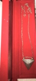 VINTAGE ART DECO STERLING NECKLACE