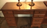 DESK with GLASS PROTECTIVE TOP - PICK UP ONLY