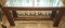 VINTAGE GORDON's ORIENTAL GLASS TOP SOFA TABLE - PICK UP ONLY