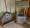 WOODEN GARDEN DECOR with WISHING WELL & BARN WALL BOX- PICK UP ONLY