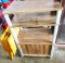 PLASTIC STORAGE SHELF ON WHEELS, ETC. - PICK UP ONLY
