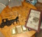 METAL AMISH DECOR, DOOR HOOKS, ROOSTER PICTURE, ETC - PICK UP ONLY