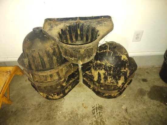 GROUP OF HORSE STALL WALL BOWLS- PICK UP ONLY