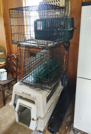 GROUP OF CAT & DOG CAGES - PICK UP ONLY