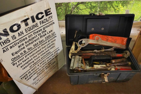 TOOL BOX & SIGN - PICK UP ONLY