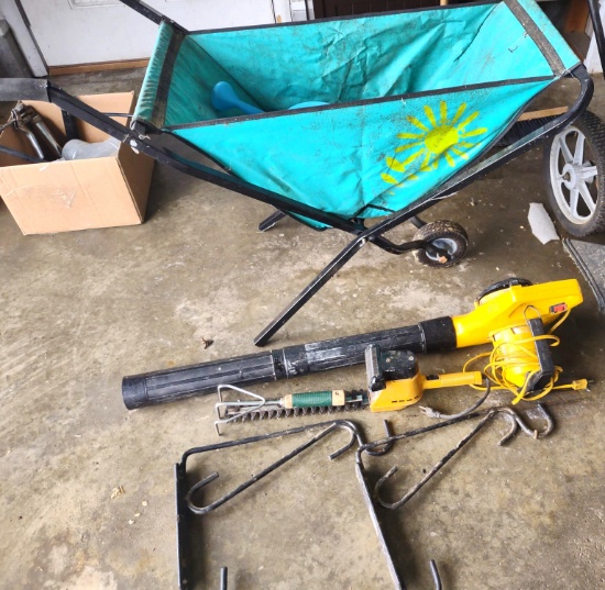 BLOWER, CART, HANGING BASKET WALL MOUNTS, ETC. - PICK UP ONLY