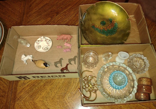 VINTAGE MINIATURES & GLASS, ETC. - PICK UP ONLY