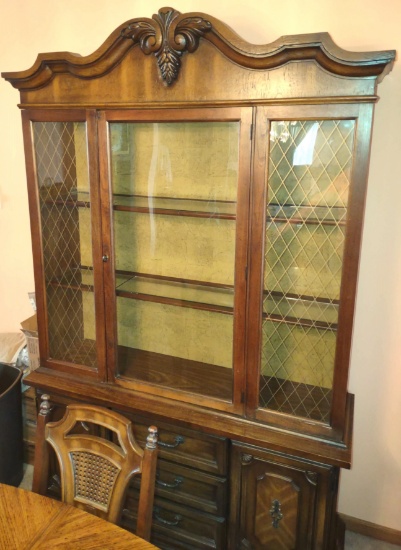 VINTAGE BROYHILL 2 PC. CHINA CABINET - PICK UP ONLY