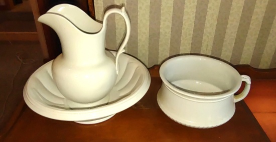 IRONSTONE with PITCHER & BOWL - PICK UP ONLY