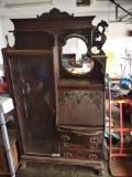 ANTIQUE SECRETARY BOOKCASE 