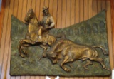 LARGE 1960's J. SEGURA MATADOR 3D FIBERGLASS WALL ART (30
