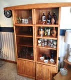 WOODEN SHELVING (NOT THE CONTENTS) - PICK UP ONLY