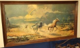 VINTAGE 1960's RETRO RICO TAMASO? RAINBOW TRAIL STALLION HARD PRINT (24