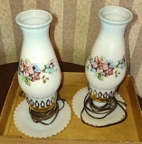 PAIR OF VINTAGE ELECTRIFIED LAMPS - PICK UP ONLY
