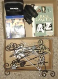 MEADE BINOCULARS, HORSE BOOKS, PICTURE EASELS