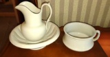 IRONSTONE with PITCHER & BOWL - PICK UP ONLY