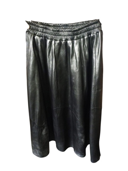 LADIES EVAN ARPELLI - NEW YORK - LEATHER SKIRT  - SIZE SMALL