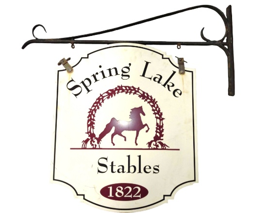 OUTDOOR SIGN with 3 FT MOUNTING ARM & 28" TALL SIGN - PICK UP ONLY