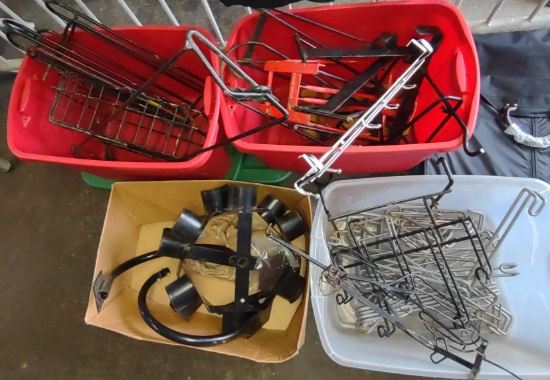 LG GROUP of HORSE TACK RACKS, ETC. -  PICK UP ONLY