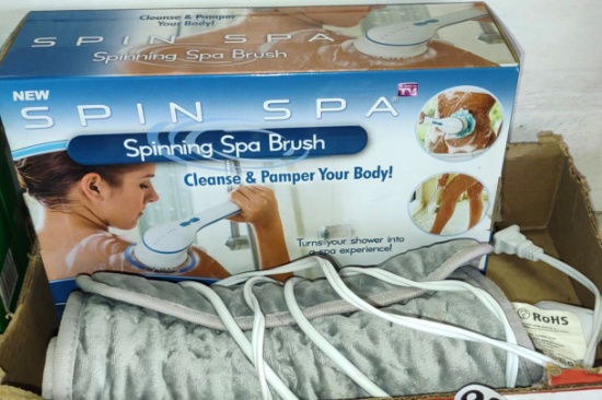 SPA BRUSH & HEATING PAD - PICK UP ONLY