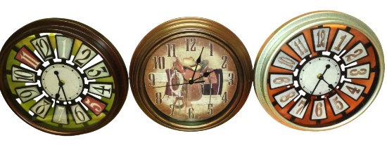 BATTERY POWERED CLOCKS - PICK UP ONLY