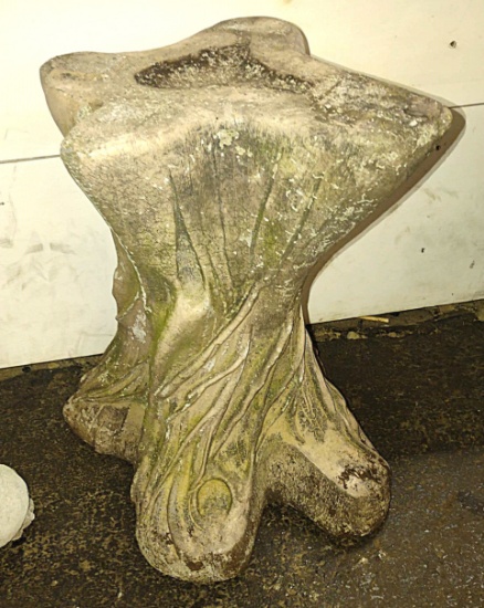 HEAVY CONCRETE "TREE STUMP" PLANTER BASE - PICK UP ONLY