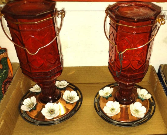 GLASS HUMMINGBIRD FEEDERS - PICK UP ONLY