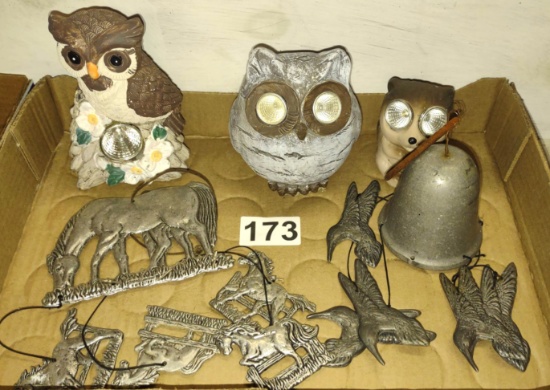 PEWTER WIND CHIMES, ETC. - PICK UP ONLY