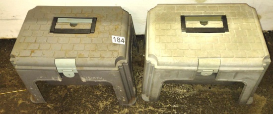 2 TOOL BOX STEP STOOLS - PICK UP ONLY