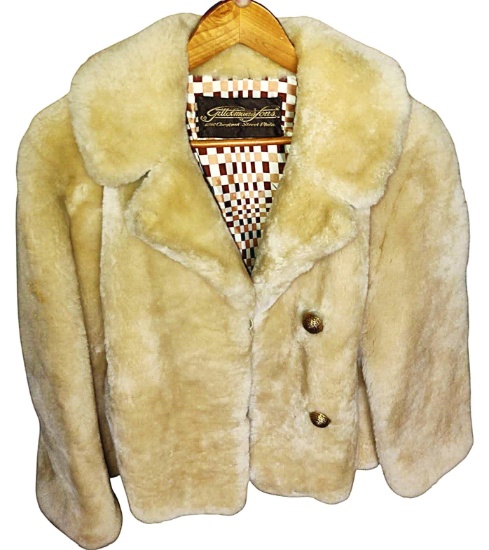 VINTAGE OLEG CASSINI - GITTELMAN & SON FAUX FUR COAT